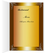 Menu de mariage le plus populaire Sépia (Intérieur (Droit))
