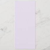 Menu de mariage lilas élégant en spirale (Dos)