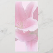 Menu de mariage Lilies Arm in Arm (Dos)