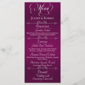 Menu de mariage & Merci - Plum (Devant)