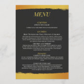 Menu de mariage Midnight Gold (Devant)