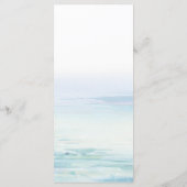 Menu de mariage Minimal Beach Waves (Dos)