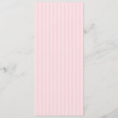 Menu de mariage minimaliste rose élégant (Dos)