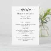 Menu de mariage moderne (Debout devant)