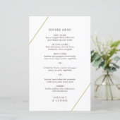 Menu de mariage moderne géométrique de Bridget (Debout devant)