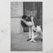 Menu de mariage moderne simple noir et blanc éléga (Dos)