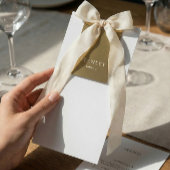 Menu de mariage noir et blanc neutre simple