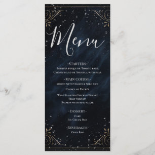 Menu de mariage Obsidienne Oracle Midnight Eleganc