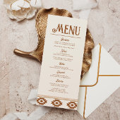 Menu de mariage occidental moderne
