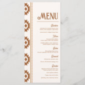 Menu de mariage occidental moderne (Devant)