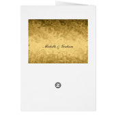 Menu de mariage or (Dos)
