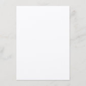 Menu de mariage Orange Blossom (Dos)