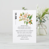 Menu de mariage Orange Blossom (Debout devant)