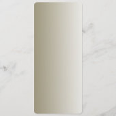 Menu de mariage orné moderne en or (Dos)