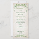 Menu de mariage païen par Handfasting (Devant)