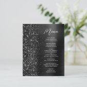 Menu de mariage pailleté Glam Budget (Debout devant)