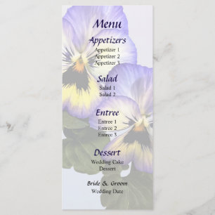 Menu de mariage Pansy Duo