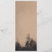 Menu de mariage papier kraft automne (Dos)