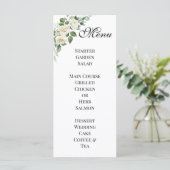 Menu de mariage personnalisé Fleur d'Ivoire (Debout devant)