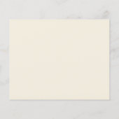 Menu de mariage personnalisé floral aquarelle rose (Dos)