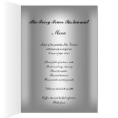 Menu de mariage populaire (Intérieur (Droit))