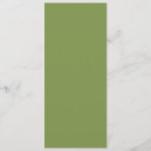 Menu de mariage rayé vert sauge et beige classique (Dos)