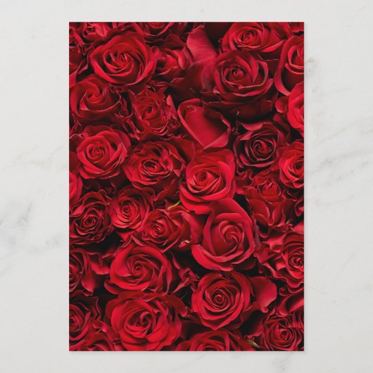 Menu de mariage rose gothique (Dos)