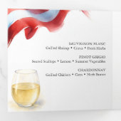 Menu de mariage Rouge Blanc et je dis oui (Intérieur en premier)