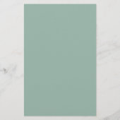 Menu de mariage rustique élégant au eucalyptus sim (Dos)