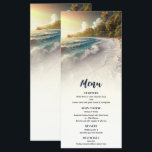 Menu de mariage rustique sur la côte au coucher du<br><div class="desc">Articles assortis dans ma boutique.</div>
