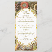 Menu de mariage Sea Life Coral Reef (Devant)