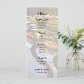 Menu de mariage serpent fractal (Debout devant)