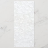 Menu de mariage simple blanc (Dos)