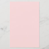 Menu de mariage simple Cœur rose mignon (Dos)