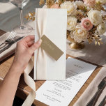 Menu de mariage simple noir et blanc neutre<br><div class="desc">Ce menu de mariage minimaliste ajoutera une touche d'élégance à la décoration de votre mariage. Un fond beige clair rend ce design idéal pour un mariage d'automne. Tout le texte est modifiable, il suffit de cliquer sur 'Personnaliser ce modèle'. Les articles correspondants, y compris la suite d'invitation de mariage et...</div>