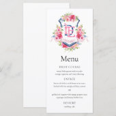 Menu de mariage Sterling 2 (Devant / Derrière)