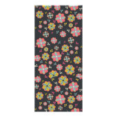 Menu de Mariage Super rétro de Flower Power 70's (Dos)