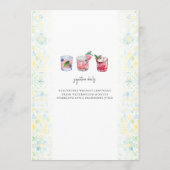 Menu de mariage sur mesure illustré (Dos)