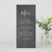 Menu de mariage sur tableau noir. Menu de dîner gr (Debout devant)