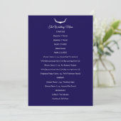 Menu de mariage Texas Longhorn (Debout devant)