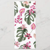 Menu de mariage tropical (Dos)