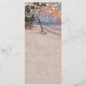 Menu de mariage tropical vintage plage (Dos)