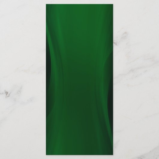 Menu de mariage vert émeraude et or (Dos)