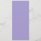 Menu de mariage violet élégant en spirale (Dos)