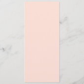 menu de mariages floral clair aquarelle (Dos)