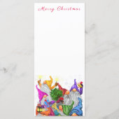 Menu de Noël Bonne fête des Gnomes (Dos)