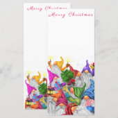 Menu de Noël Bonne fête des Gnomes (Devant / Derrière)