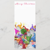 Menu de Noël Bonne fête des Gnomes (Devant)