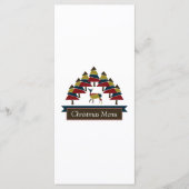 Menu de Noël de la forêt de cerfs d'hiver (Devant)