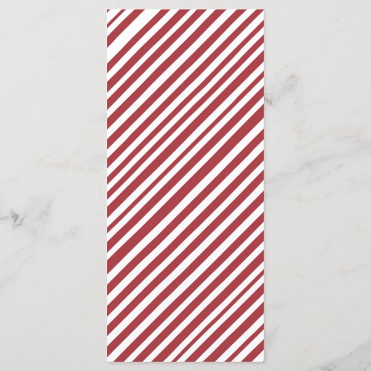 Menu de Noël d'hiver (Dos)